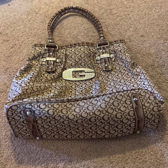 Guess large brown shoulder bag - Picture 2 of 8